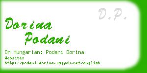 dorina podani business card